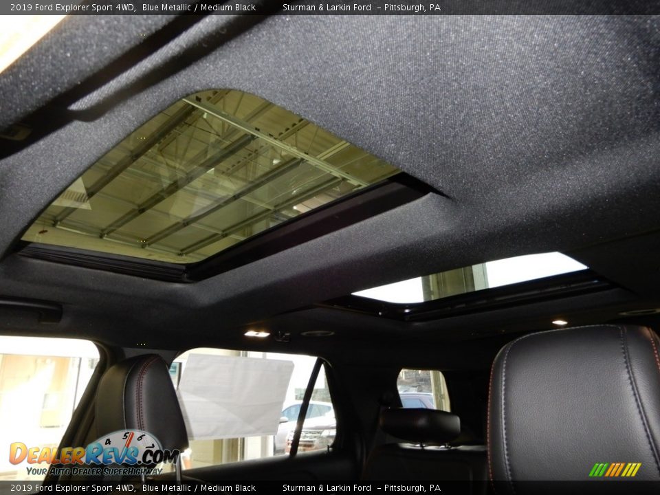 2019 Ford Explorer Sport 4WD Blue Metallic / Medium Black Photo #12
