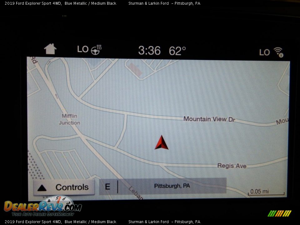 2019 Ford Explorer Sport 4WD Blue Metallic / Medium Black Photo #13