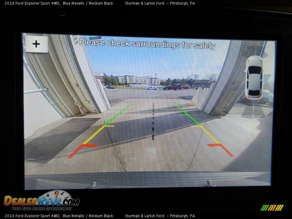 2019 Ford Explorer Sport 4WD Blue Metallic / Medium Black Photo #14