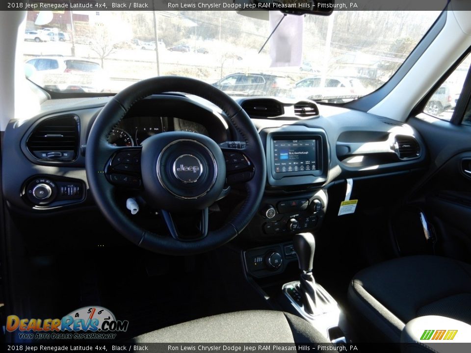 2018 Jeep Renegade Latitude 4x4 Black / Black Photo #13