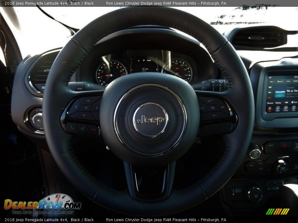 2018 Jeep Renegade Latitude 4x4 Black / Black Photo #17