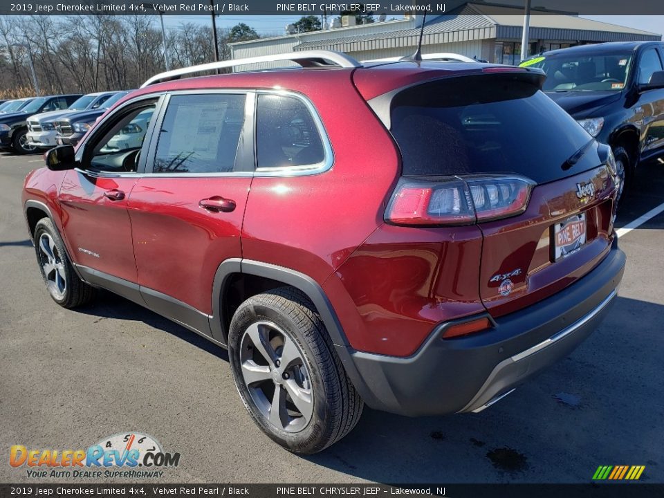 2019 Jeep Cherokee Limited 4x4 Velvet Red Pearl / Black Photo #4