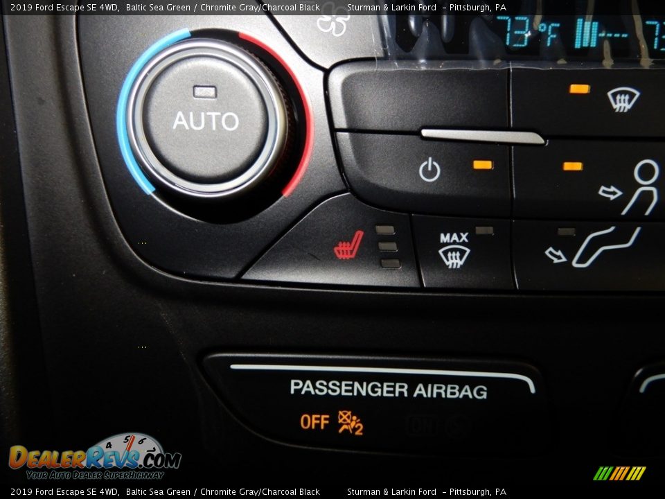 2019 Ford Escape SE 4WD Baltic Sea Green / Chromite Gray/Charcoal Black Photo #13