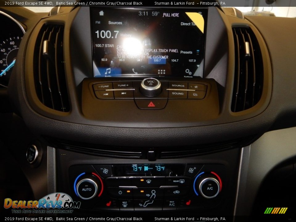 2019 Ford Escape SE 4WD Baltic Sea Green / Chromite Gray/Charcoal Black Photo #15