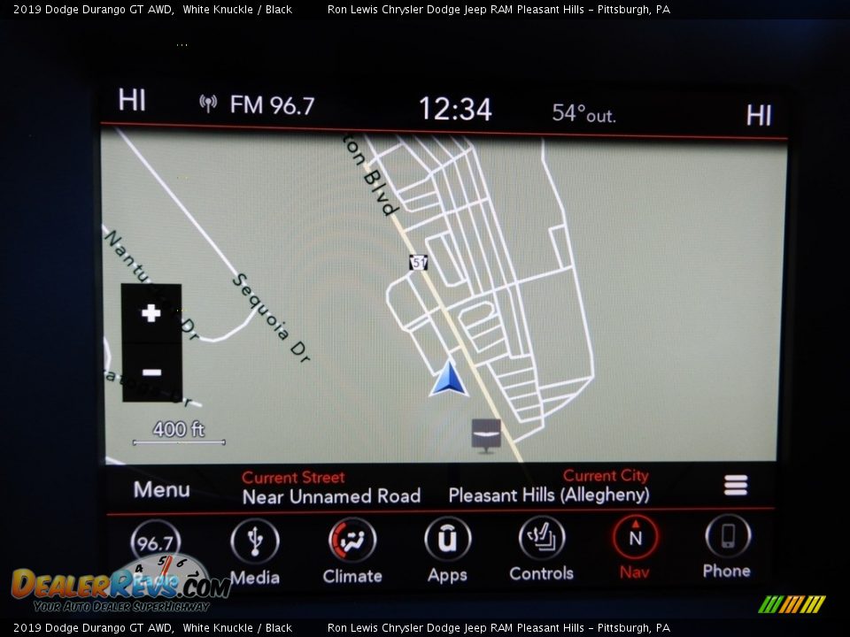 2019 Dodge Durango GT AWD White Knuckle / Black Photo #18