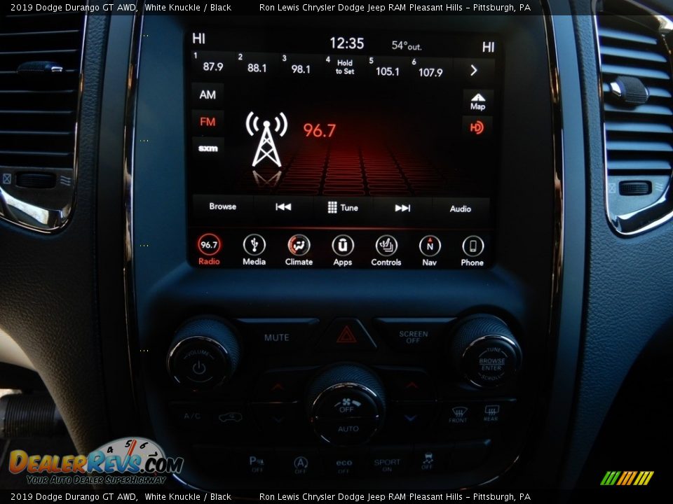 2019 Dodge Durango GT AWD White Knuckle / Black Photo #20