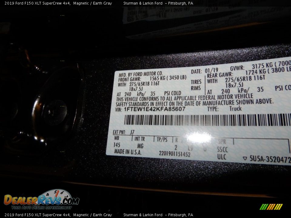 2019 Ford F150 XLT SuperCrew 4x4 Magnetic / Earth Gray Photo #10