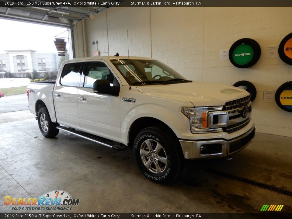 2019 Ford F150 XLT SuperCrew 4x4 Oxford White / Earth Gray Photo #1