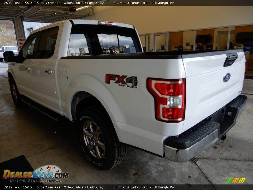 2019 Ford F150 XLT SuperCrew 4x4 Oxford White / Earth Gray Photo #3