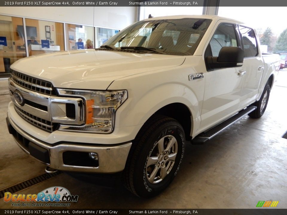 2019 Ford F150 XLT SuperCrew 4x4 Oxford White / Earth Gray Photo #4