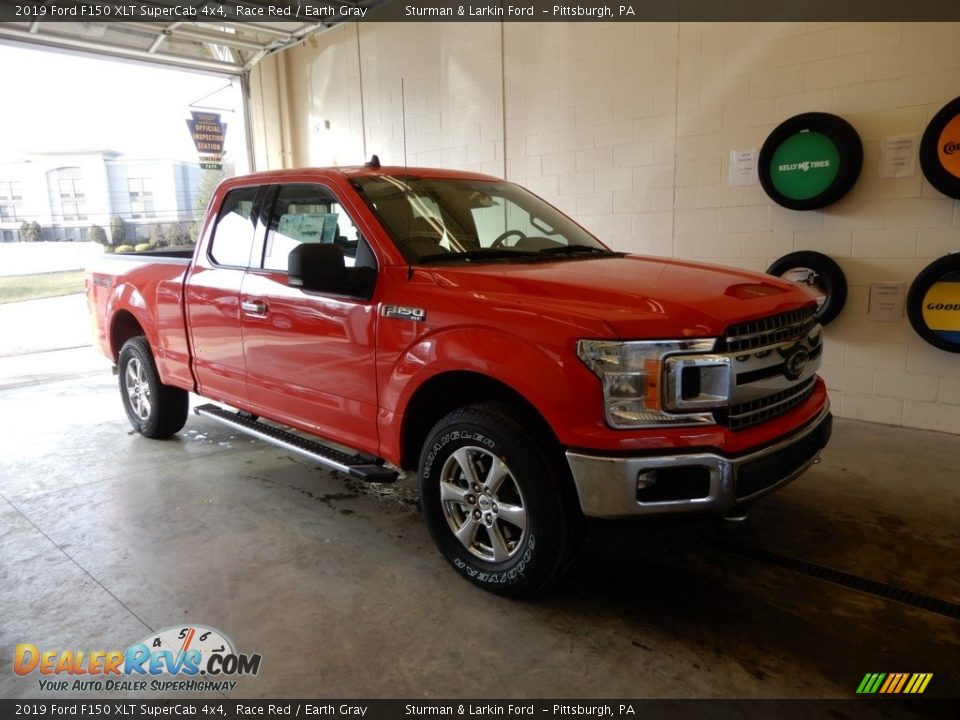 2019 Ford F150 XLT SuperCab 4x4 Race Red / Earth Gray Photo #1