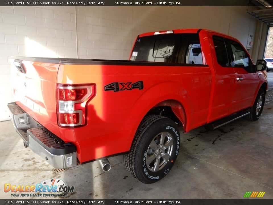 2019 Ford F150 XLT SuperCab 4x4 Race Red / Earth Gray Photo #2