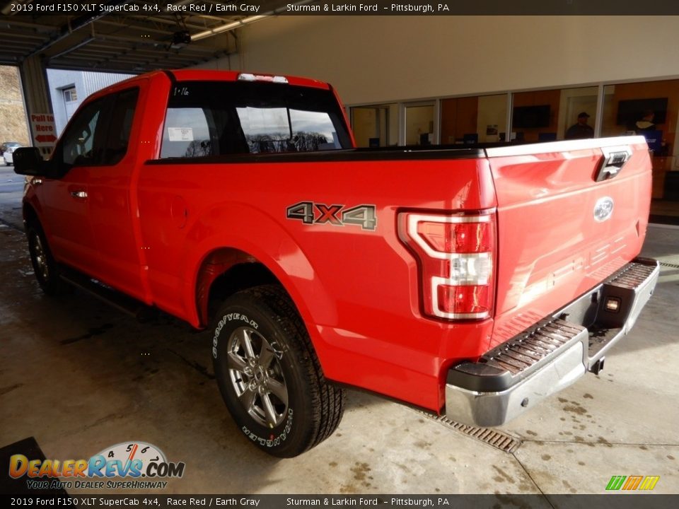 2019 Ford F150 XLT SuperCab 4x4 Race Red / Earth Gray Photo #3