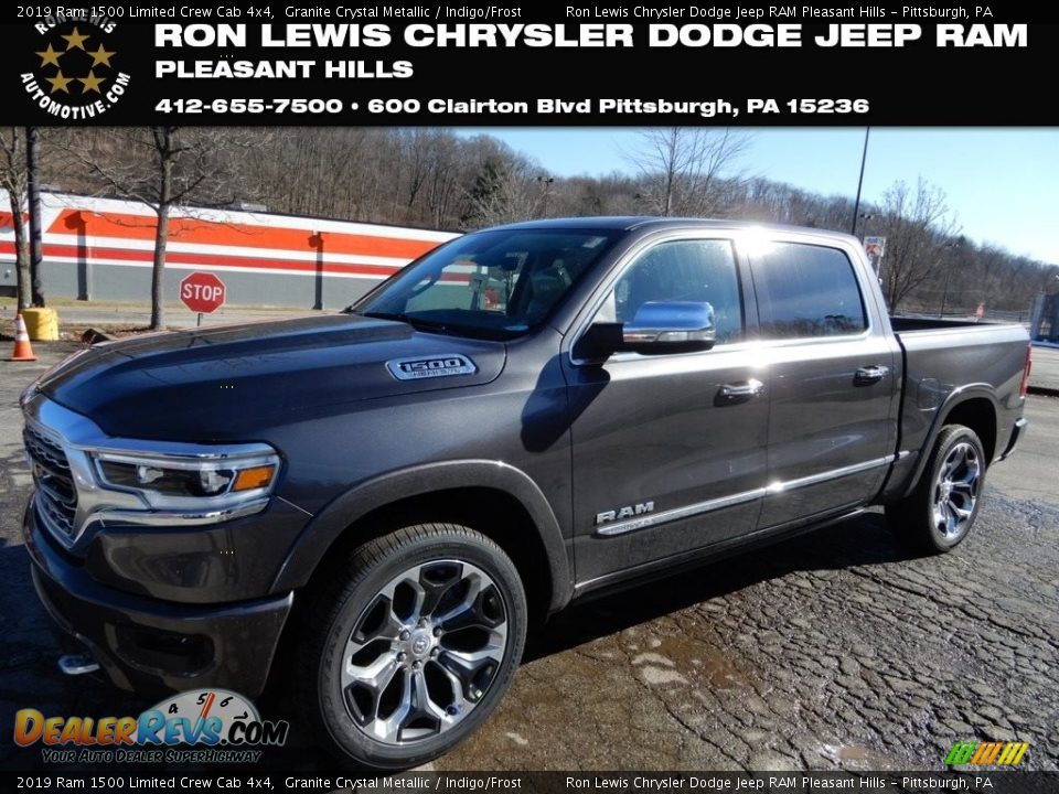 2019 Ram 1500 Limited Crew Cab 4x4 Granite Crystal Metallic / Indigo/Frost Photo #1