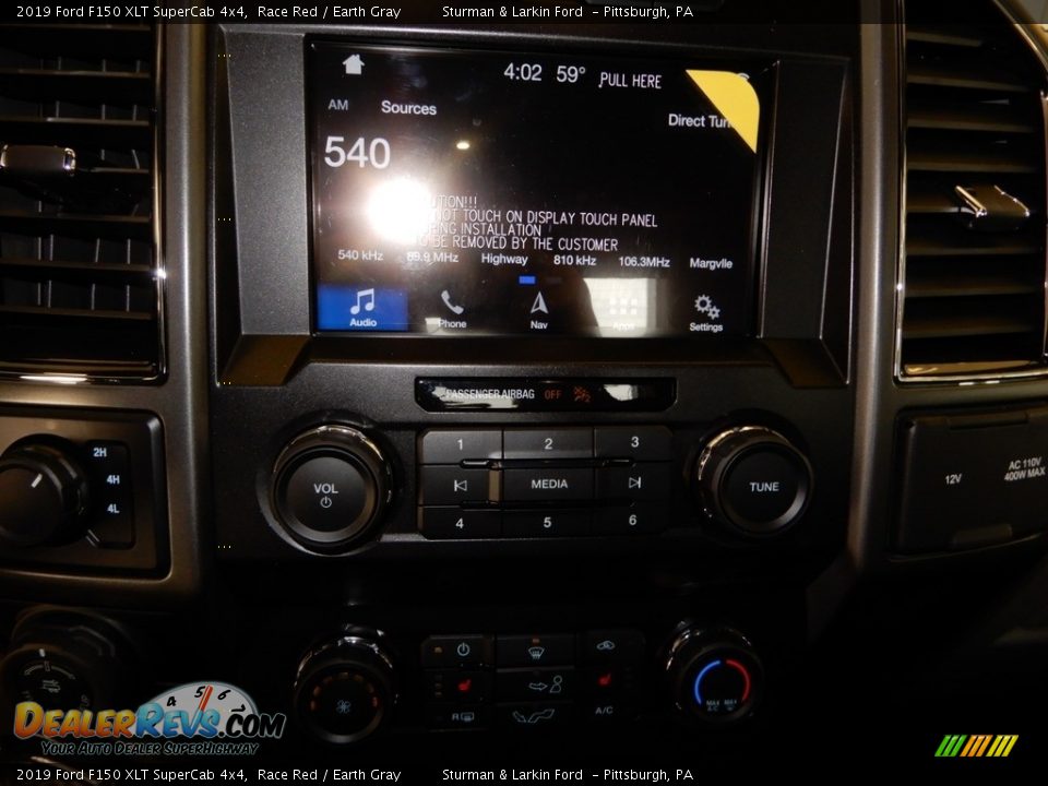 2019 Ford F150 XLT SuperCab 4x4 Race Red / Earth Gray Photo #14