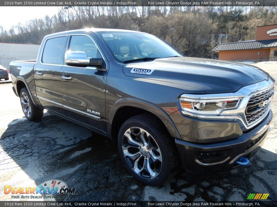 2019 Ram 1500 Limited Crew Cab 4x4 Granite Crystal Metallic / Indigo/Frost Photo #7