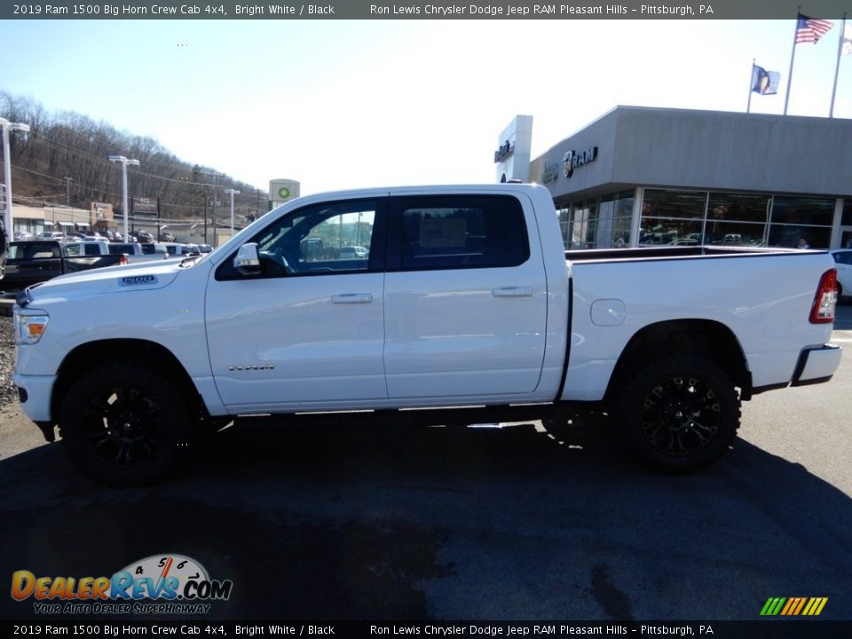 2019 Ram 1500 Big Horn Crew Cab 4x4 Bright White / Black Photo #2