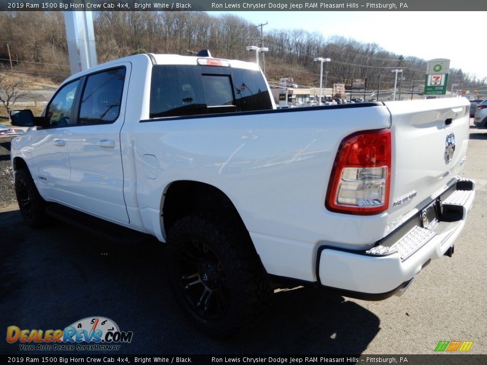 2019 Ram 1500 Big Horn Crew Cab 4x4 Bright White / Black Photo #3