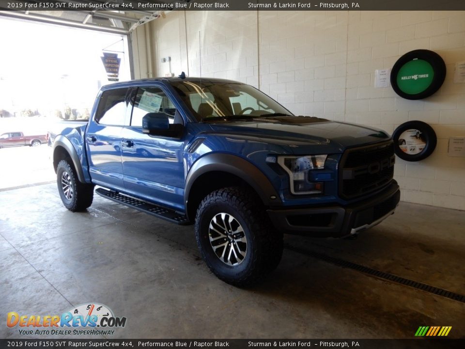 2019 Ford F150 SVT Raptor SuperCrew 4x4 Performance Blue / Raptor Black Photo #1