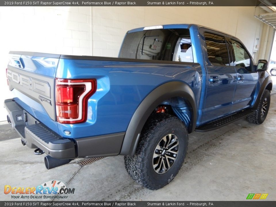 2019 Ford F150 SVT Raptor SuperCrew 4x4 Performance Blue / Raptor Black Photo #2