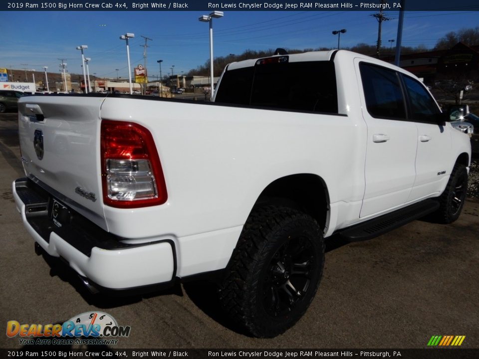 2019 Ram 1500 Big Horn Crew Cab 4x4 Bright White / Black Photo #5