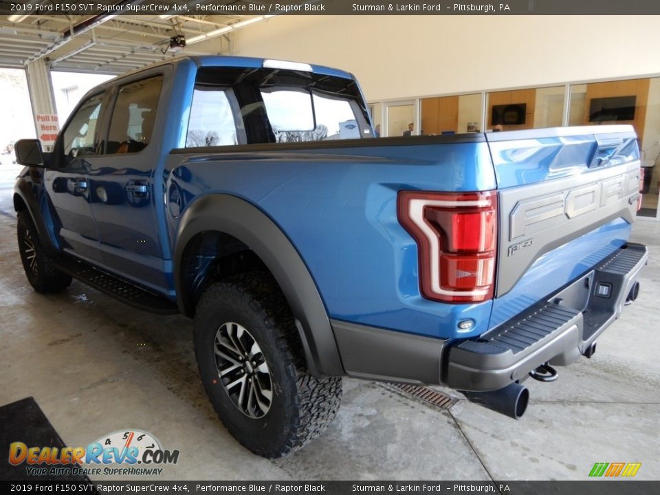 2019 Ford F150 SVT Raptor SuperCrew 4x4 Performance Blue / Raptor Black Photo #3