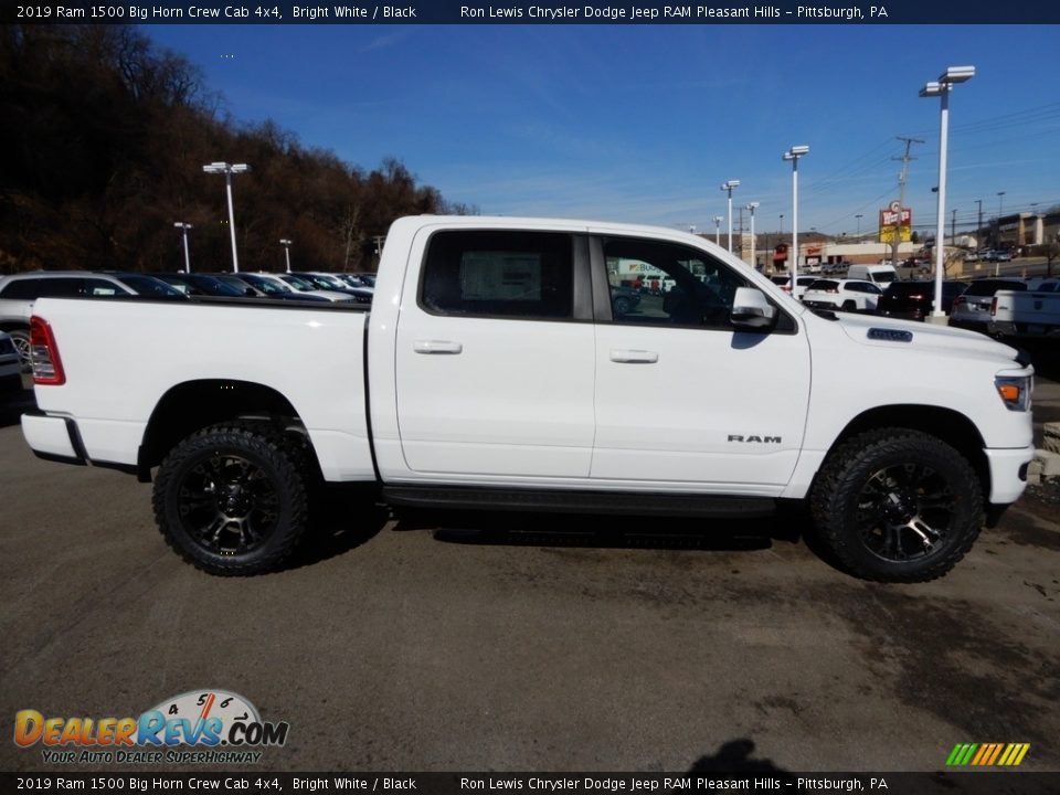 2019 Ram 1500 Big Horn Crew Cab 4x4 Bright White / Black Photo #6