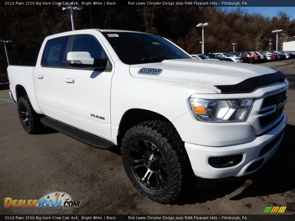 2019 Ram 1500 Big Horn Crew Cab 4x4 Bright White / Black Photo #7