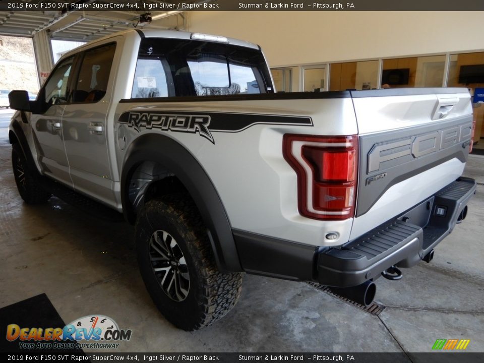 2019 Ford F150 SVT Raptor SuperCrew 4x4 Ingot Silver / Raptor Black Photo #3
