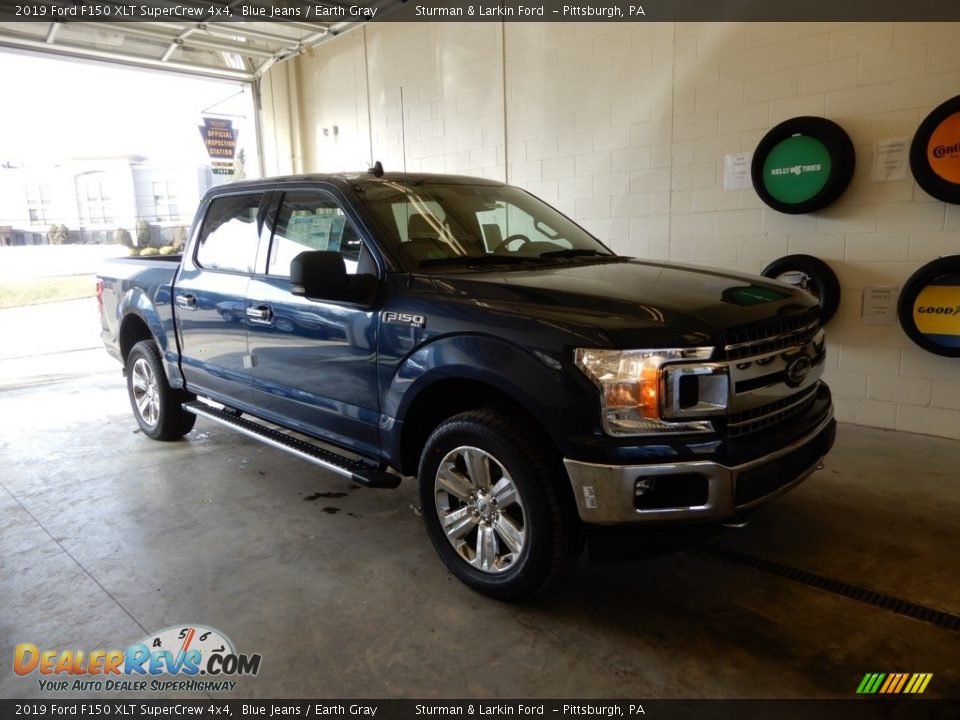 2019 Ford F150 XLT SuperCrew 4x4 Blue Jeans / Earth Gray Photo #1