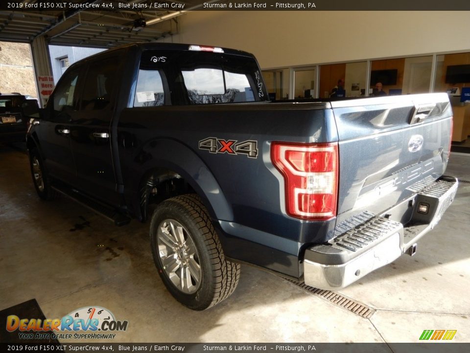 2019 Ford F150 XLT SuperCrew 4x4 Blue Jeans / Earth Gray Photo #3