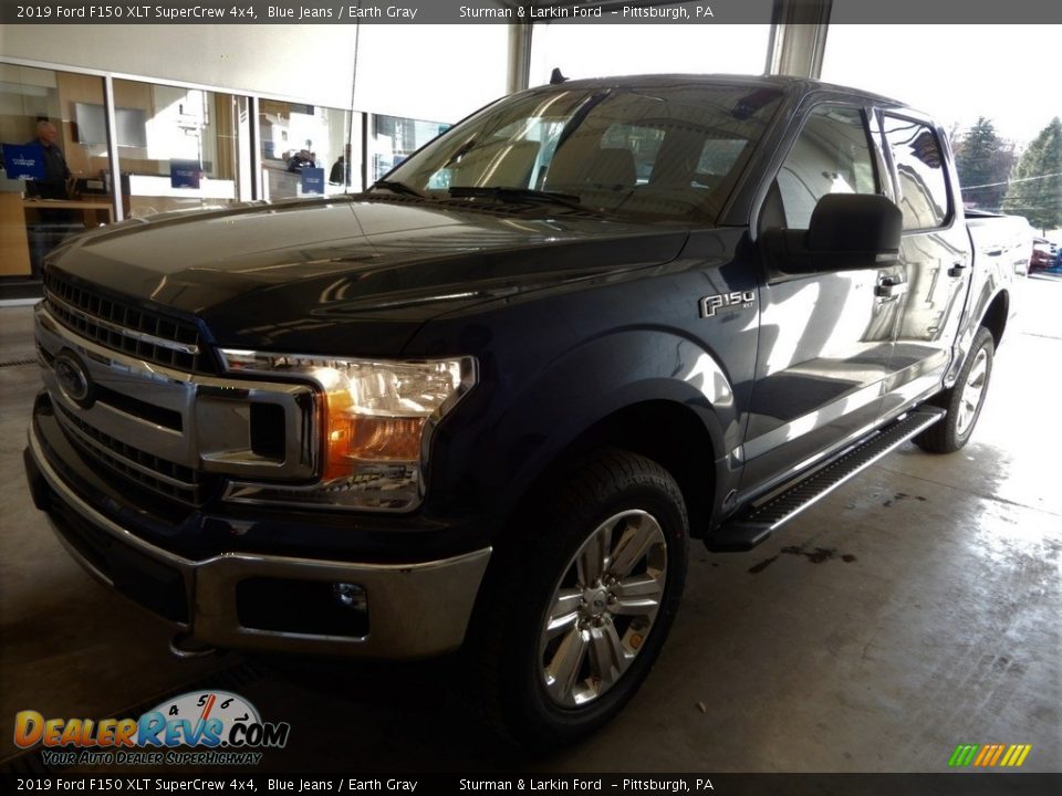 2019 Ford F150 XLT SuperCrew 4x4 Blue Jeans / Earth Gray Photo #4