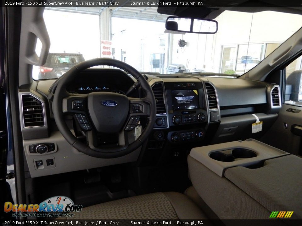 2019 Ford F150 XLT SuperCrew 4x4 Blue Jeans / Earth Gray Photo #8