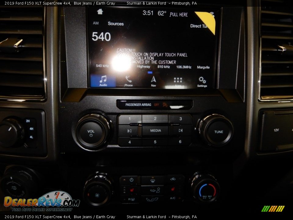 2019 Ford F150 XLT SuperCrew 4x4 Blue Jeans / Earth Gray Photo #14