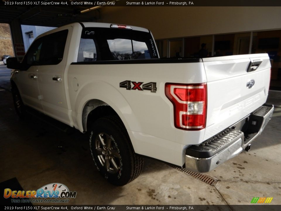 2019 Ford F150 XLT SuperCrew 4x4 Oxford White / Earth Gray Photo #3