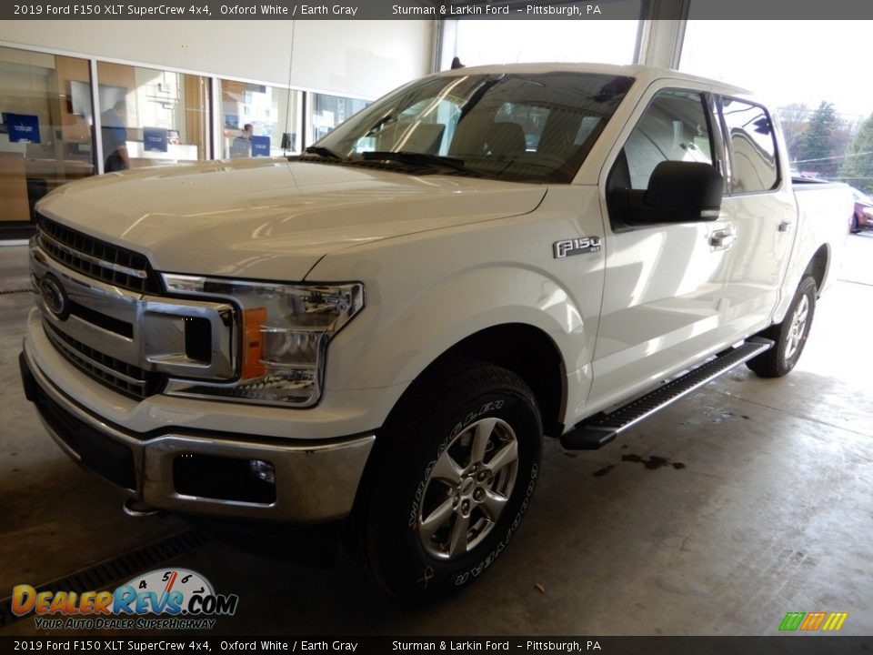 2019 Ford F150 XLT SuperCrew 4x4 Oxford White / Earth Gray Photo #4