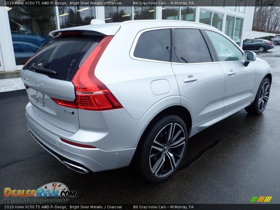 2019 Volvo XC60 T5 AWD R-Design Bright Silver Metallic / Charcoal Photo #2