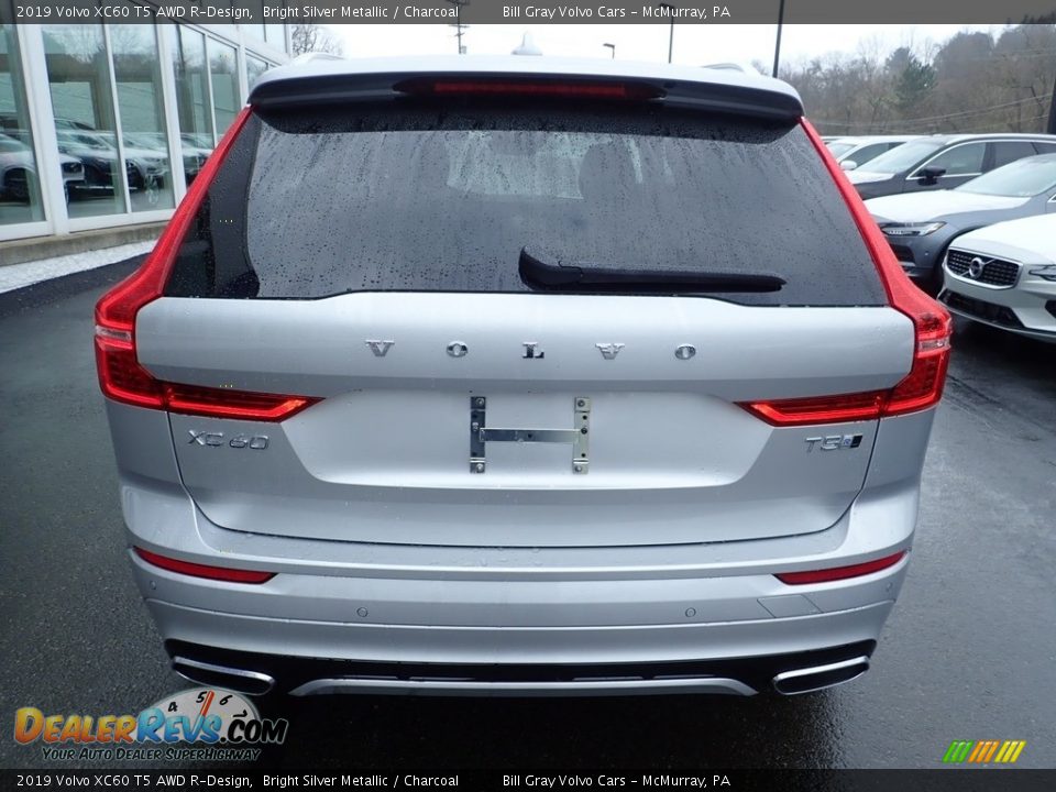 2019 Volvo XC60 T5 AWD R-Design Bright Silver Metallic / Charcoal Photo #3