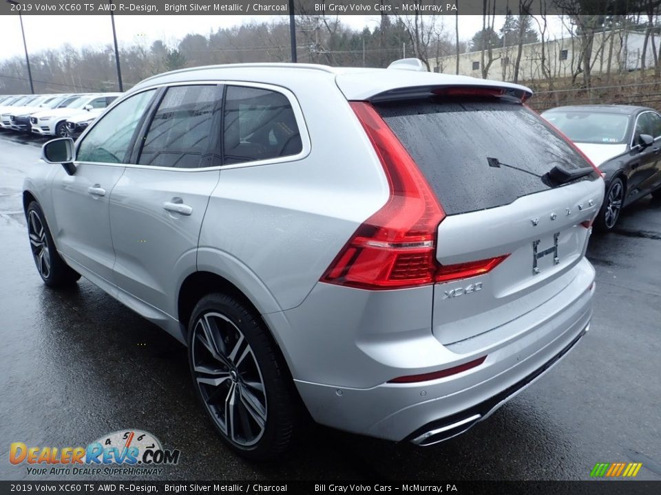 2019 Volvo XC60 T5 AWD R-Design Bright Silver Metallic / Charcoal Photo #4