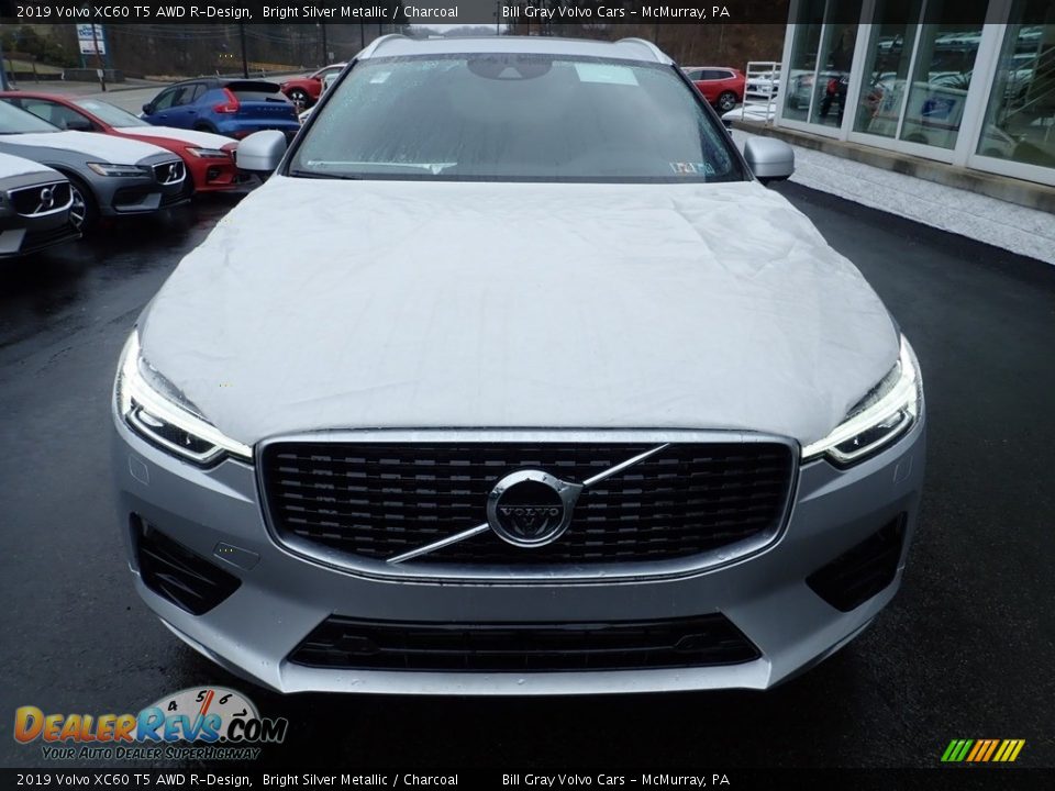 2019 Volvo XC60 T5 AWD R-Design Bright Silver Metallic / Charcoal Photo #6