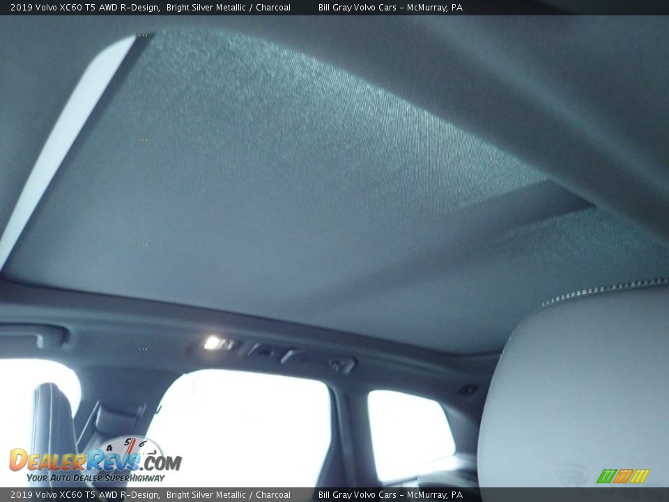 2019 Volvo XC60 T5 AWD R-Design Bright Silver Metallic / Charcoal Photo #12