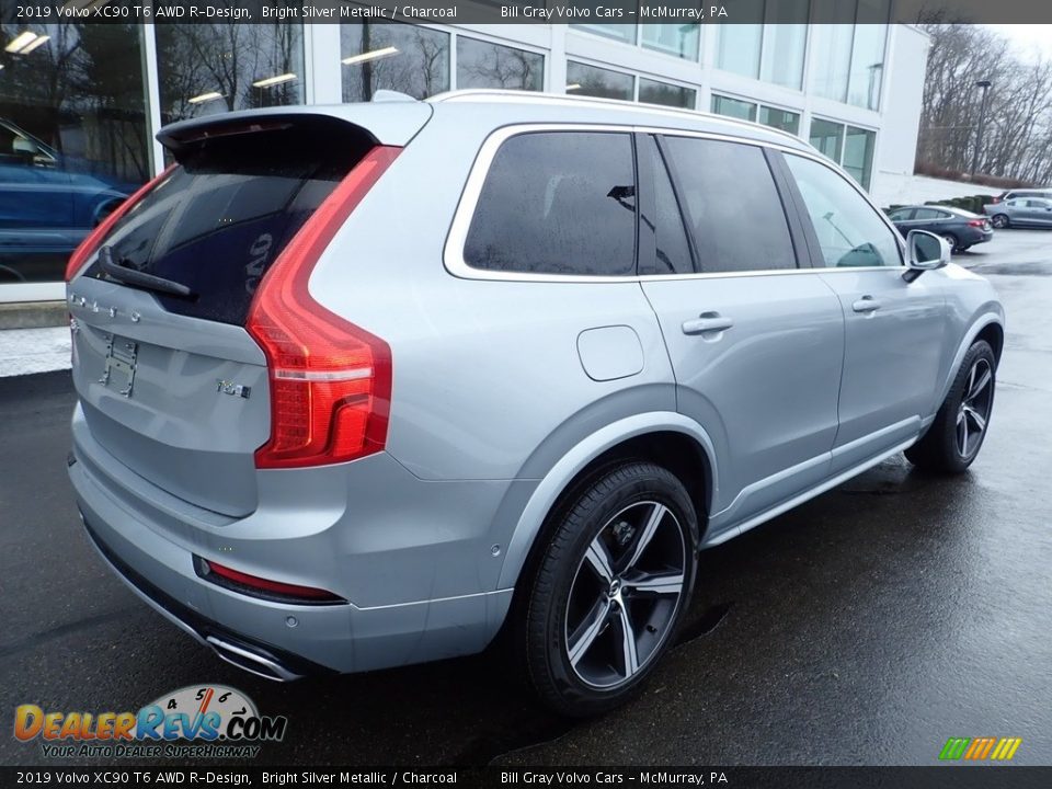 2019 Volvo XC90 T6 AWD R-Design Bright Silver Metallic / Charcoal Photo #2