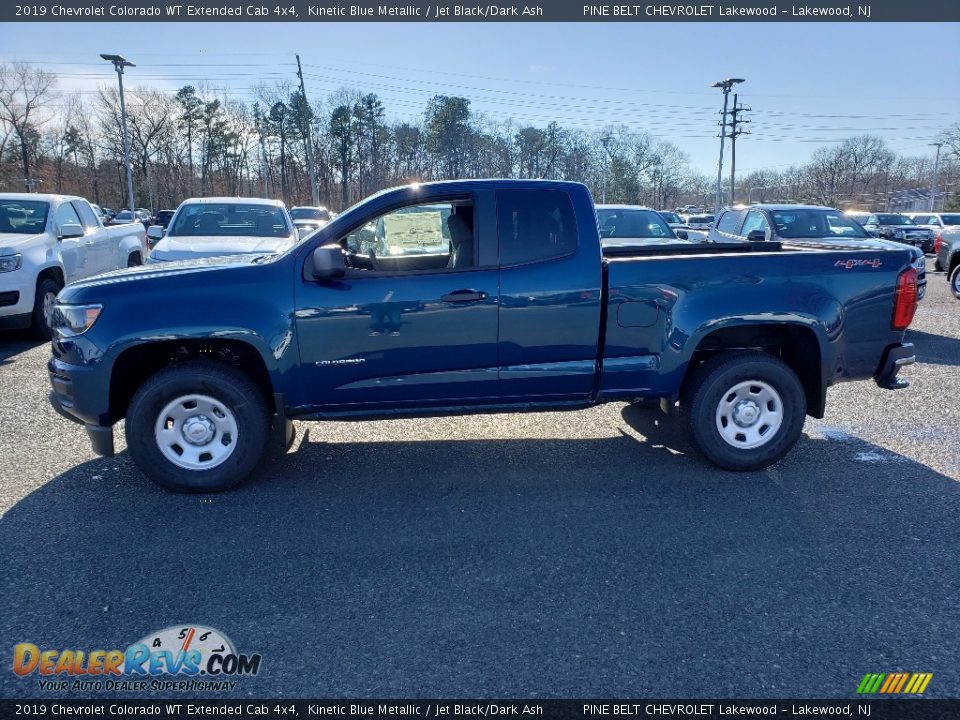 2019 Chevrolet Colorado WT Extended Cab 4x4 Kinetic Blue Metallic / Jet Black/Dark Ash Photo #3