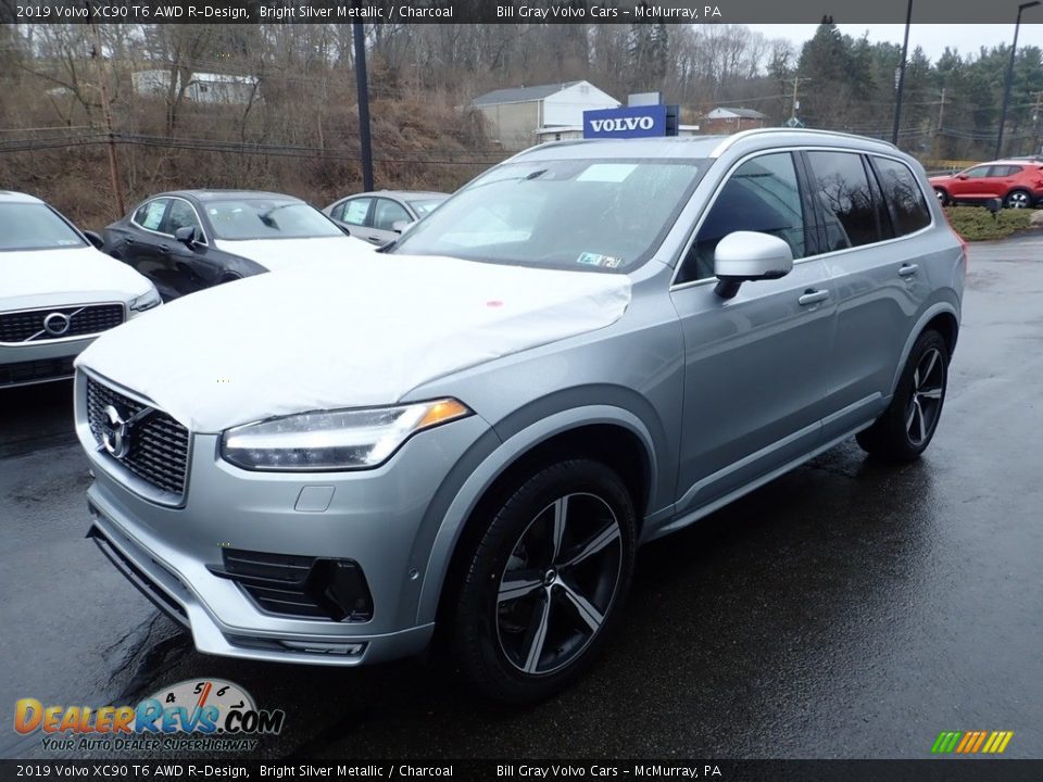 2019 Volvo XC90 T6 AWD R-Design Bright Silver Metallic / Charcoal Photo #5