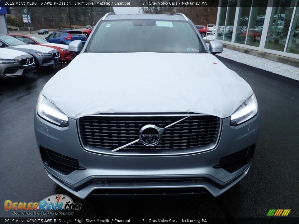 2019 Volvo XC90 T6 AWD R-Design Bright Silver Metallic / Charcoal Photo #6