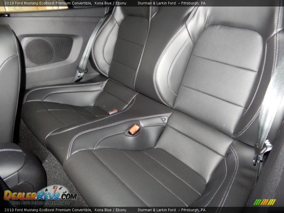 Rear Seat of 2019 Ford Mustang EcoBoost Premium Convertible Photo #7