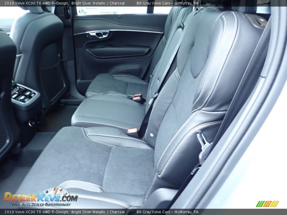 2019 Volvo XC90 T6 AWD R-Design Bright Silver Metallic / Charcoal Photo #8