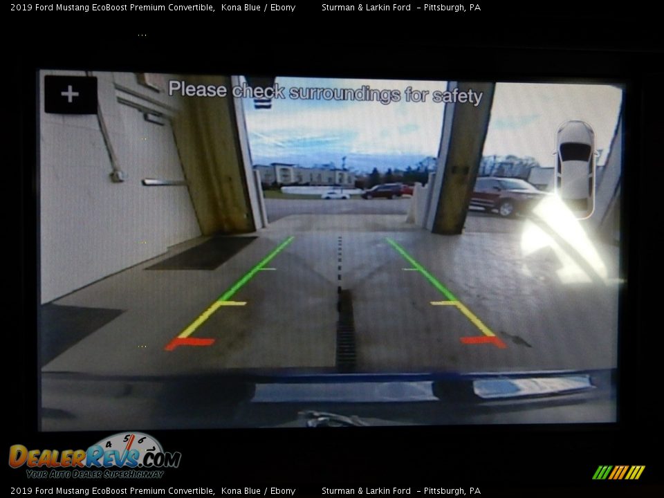 2019 Ford Mustang EcoBoost Premium Convertible Kona Blue / Ebony Photo #13