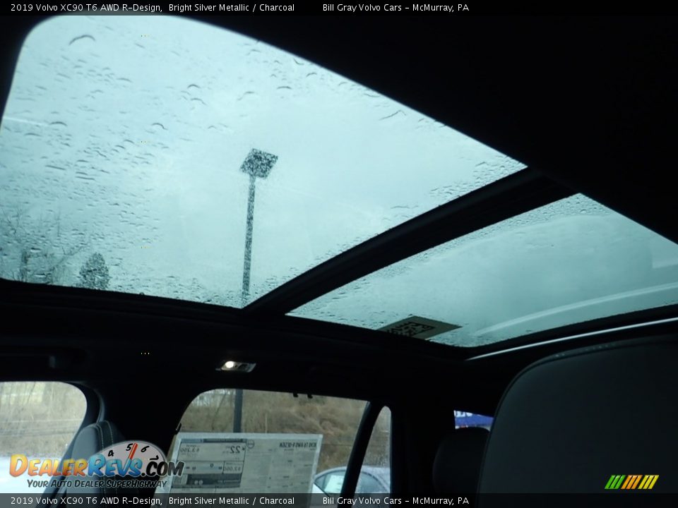 2019 Volvo XC90 T6 AWD R-Design Bright Silver Metallic / Charcoal Photo #13