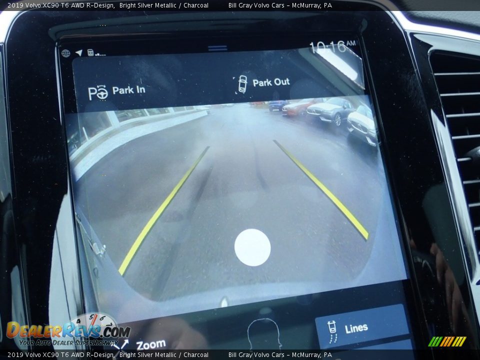 2019 Volvo XC90 T6 AWD R-Design Bright Silver Metallic / Charcoal Photo #15